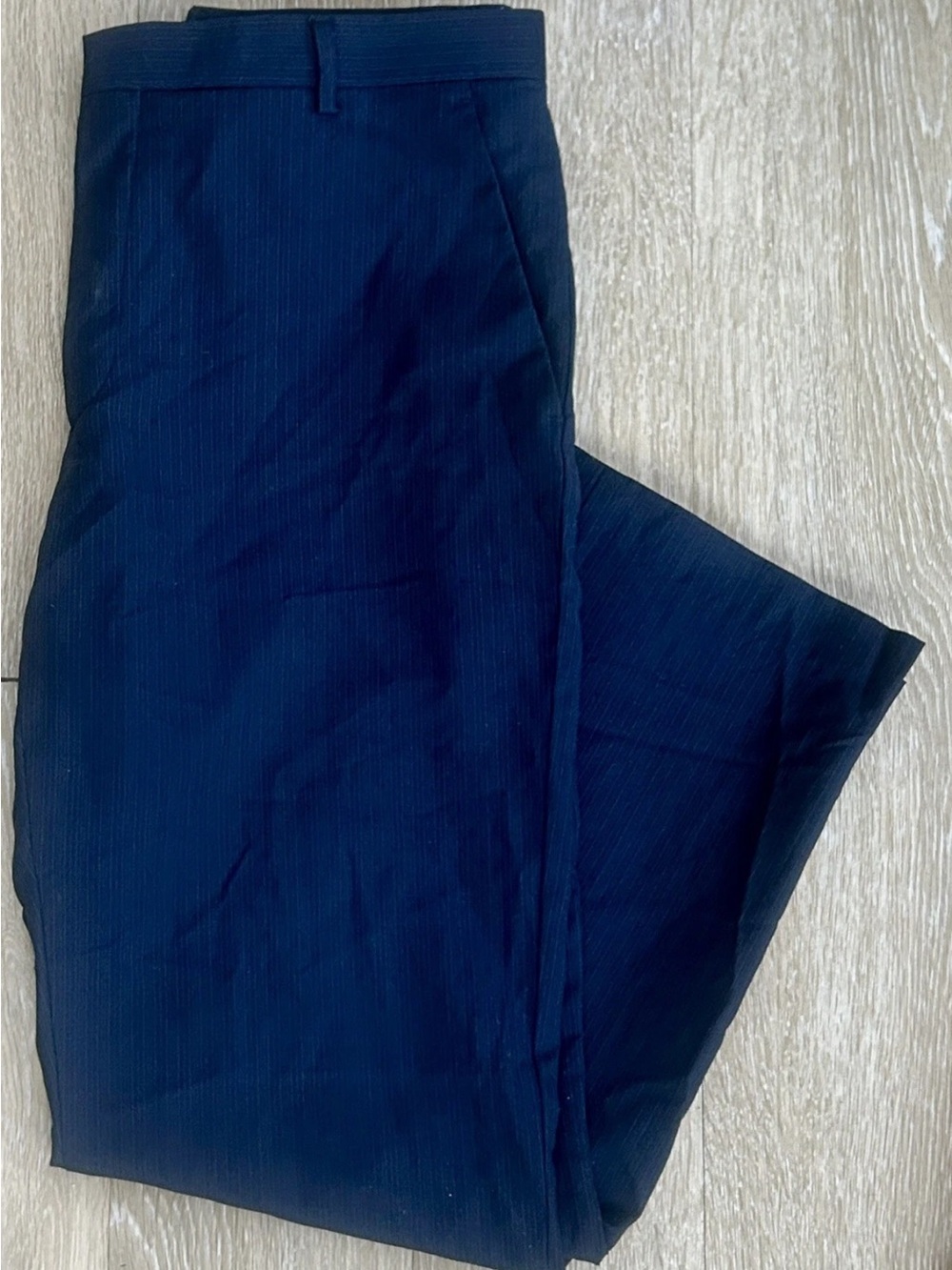 Banana Republic Classic Fit Men’s Wool Dress Pants 36x32 Navy Pinstripe